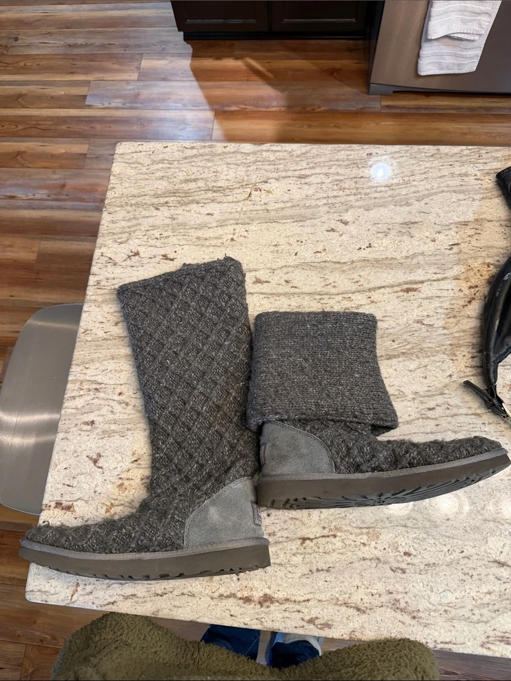 UGG knit suede